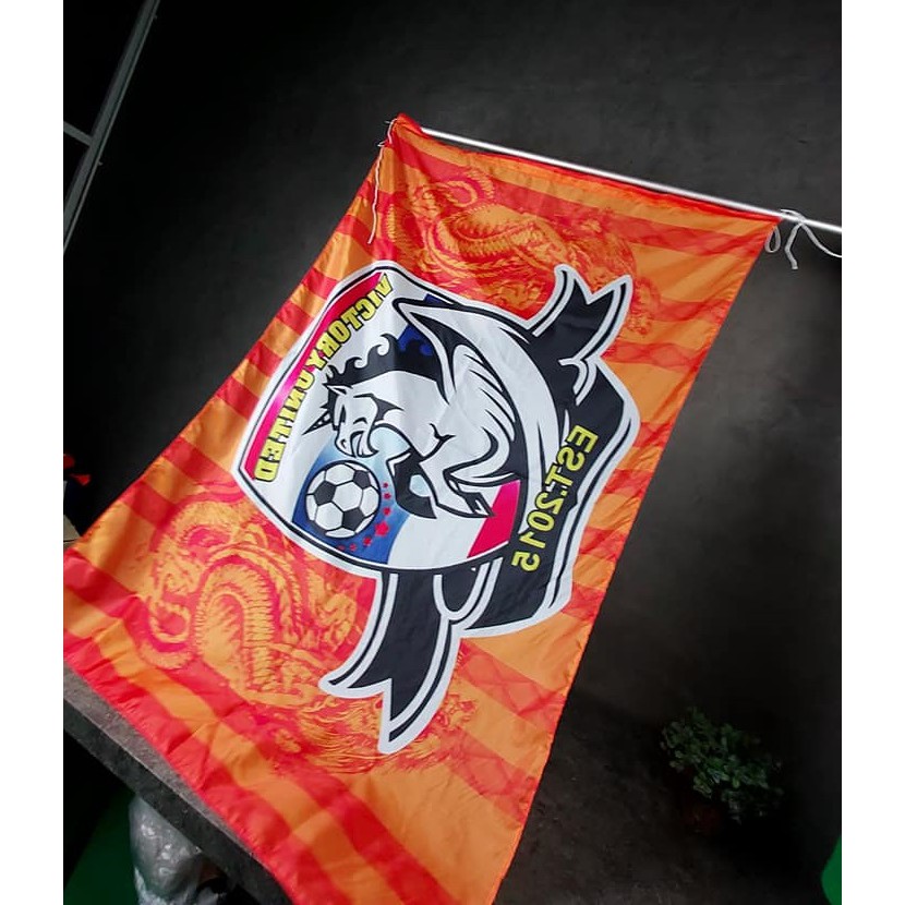 ธงตามสั่ง ธงโบก ธงพิมพ์ลาย ธงแต่งบ้าน แต่งแคมป์ ทนแดด ทนฝน - รูปที่ 2