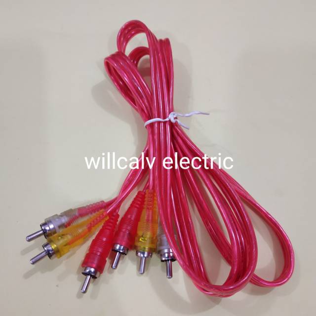 3 ถึง 3 สาย RCA TRANSPARENT - สาย RCA 3 ถึง 3 - สายสัญญาณเสียง RCA 3 ถึง 3 - สาย RCA TRANSPARENT