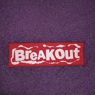 สัญลักษณ์ breakout 7.5x23 ซม. pacth punk Screen Print x Garage rebel distro