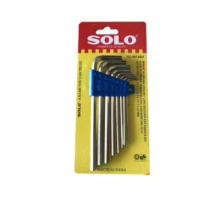 ชุดปะแจหกเหลี่ยม กุญแจหกเหลี่ยม 8ตัว/ชุด SOLO รุ่น NO.905 ปะแจหกเหลี่ยม หกเหลี่ยม 906 ชุดหกเหลี่ยม Solo 901สั้น