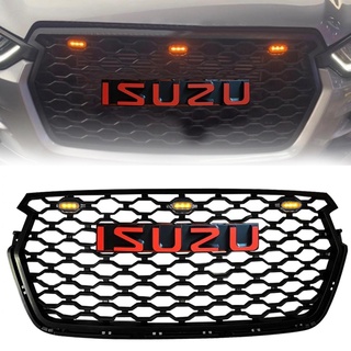 กระจังหน้า ISUZU D-MAX หน้ากระจัง DMAX ดีแม็กซ์ ปี 2020 - 2021 ไฟ LED สีเหลือง LOGO มี 2 แบบ