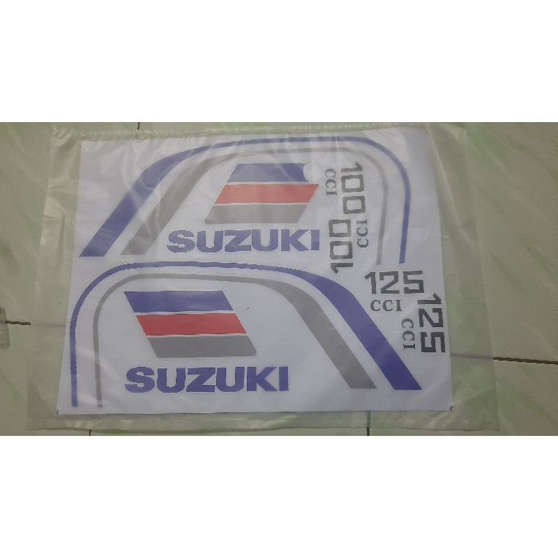 สติกเกอร์ ลาย Scrambler Suzuki TS100 TS125