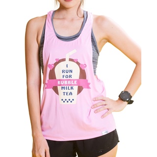 เสื้อวิ่ง เสื้อกล้ามออกกำลังกาย Run For Bubble Milk Tea