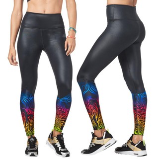 Zumba Seventies High Waisted Ankle Leggings (กางเกงเลคกิ้งออกกำลังกายซุมบ้าและโยคะ)