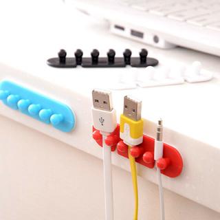 คลิปหนีบจัดเก็บสายไฟ สายเคเบิ้ล USB สุ่มสี 2 ชิ้น