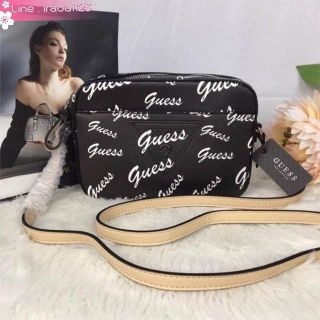 GUESS WOMEN’S RIGDEN LOGO CAMERA BAG ของแท้ ราคาถูก