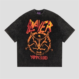 เสื้อยืด ขนาดใหญ่ พิมพ์ลาย Slayer