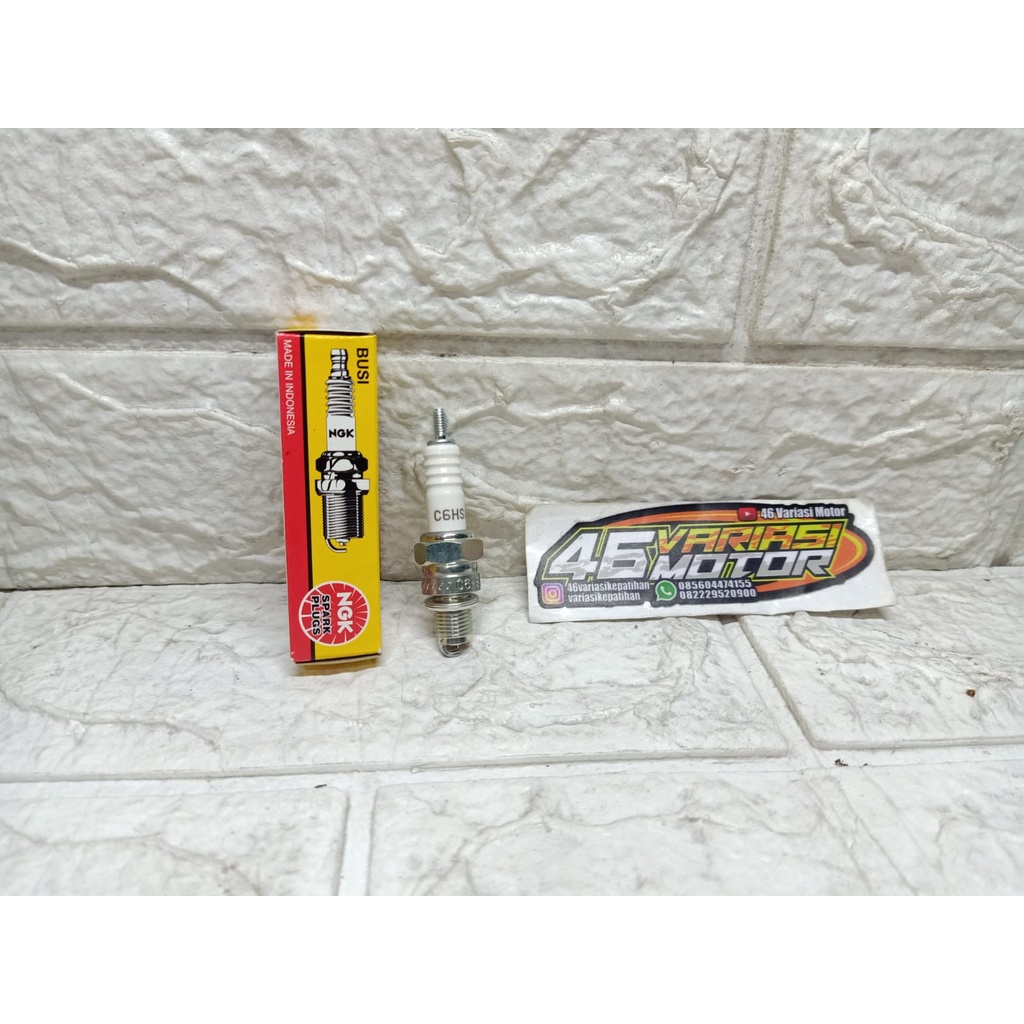 NGK SPARK PLUG C6HSA หัวเทียนมอเตอร์ไซค์