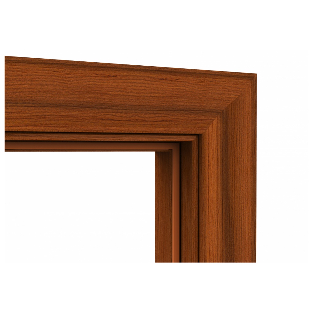 WELLINGTAN วงกบประตู WPC พร้อมซับวงกบ WPCDF-W2-03 80x200ซม. YELLOW TEAK - รูปที่ 3