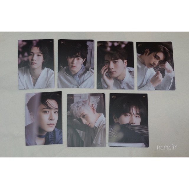 Lyrics Postcard โปสการ์ดเนื้อเพลง GOT7 <DYE> album ของแท้ (พร้อมส่ง)