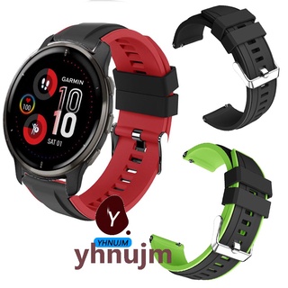 สาย Garmin Venu 2 Plus GPS ายนาฬิกาข้อมือซิลิโคน Garmin Venu 2Plus อุปกรณ์เสริมสมาร์ทวอทช์ Garmin Venu 2 SQ สายนาฬิกาข้อมือซิลิโคน