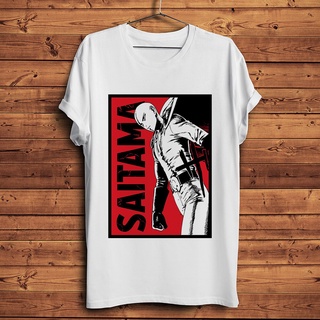 ขายดี!One PUNCH MAN Saitama เสื้อยืดลําลอง แขนสั้น พิมพ์ลายอนิเมะ สีขาว สไตล์ญี่ปุ่น สําหรับผู้ชาย และผู้หญิงS-5XL