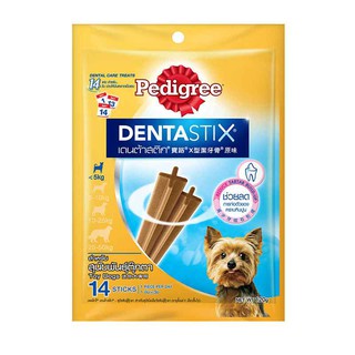 ถูกที่สุด✅  เพดดิกรี เดนต้าสติ๊ก สำหรับสุนัขพันธุ์ตุ๊กตา 120 กรัม Pedigree Denta Stix Toy Dog 120 g