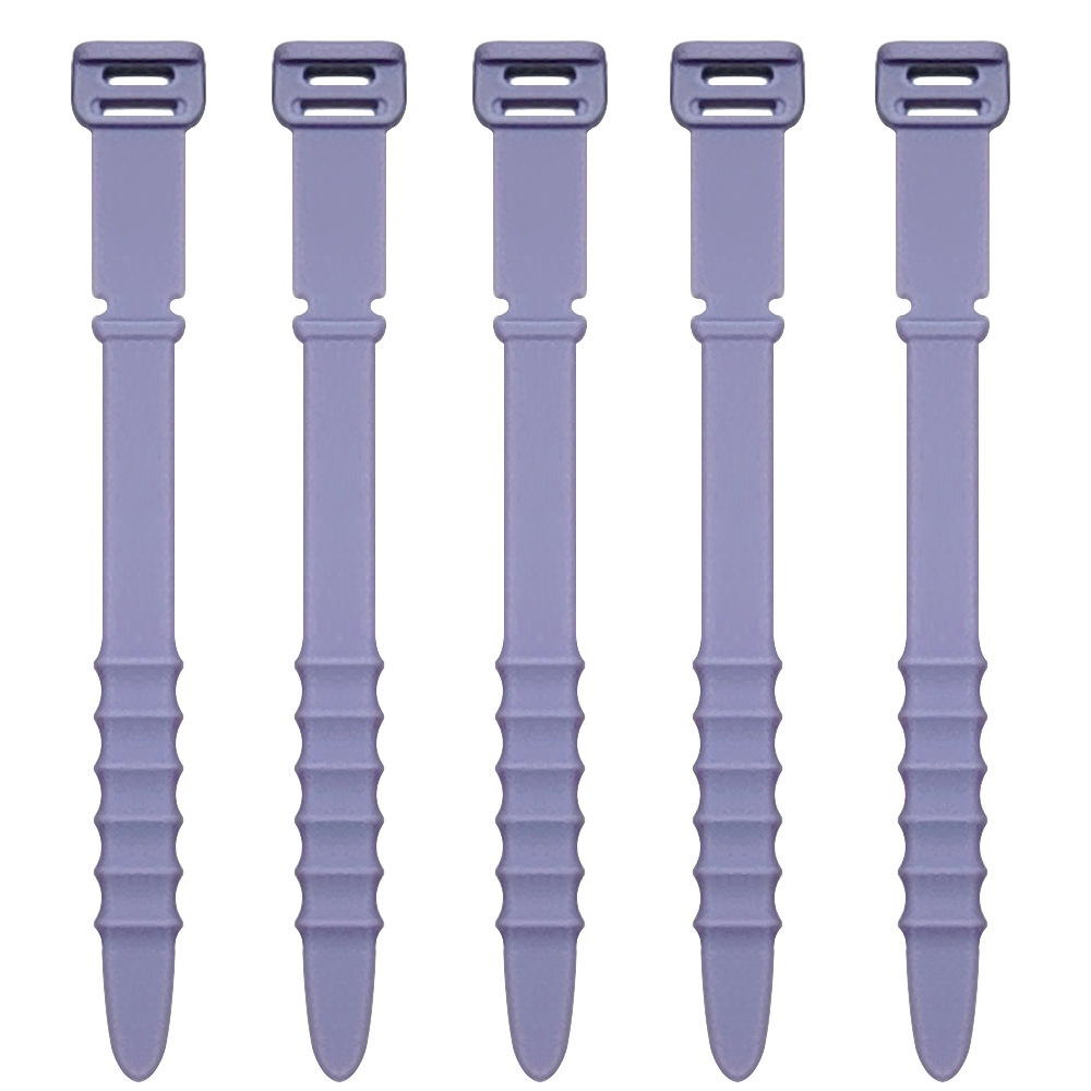 อุปกรณ์จัดเก็บสายเคเบิ้ล สายหูฟัง แบบซิลิโคน เรียบง่าย - รูปที่ 5