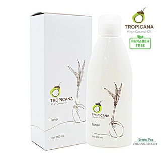 Tropicana ,Facial Toner โทนเนอร์ปรับสภาพผิว สูตรยกกระชับผิวหน้า 200 ml. Non Paraben