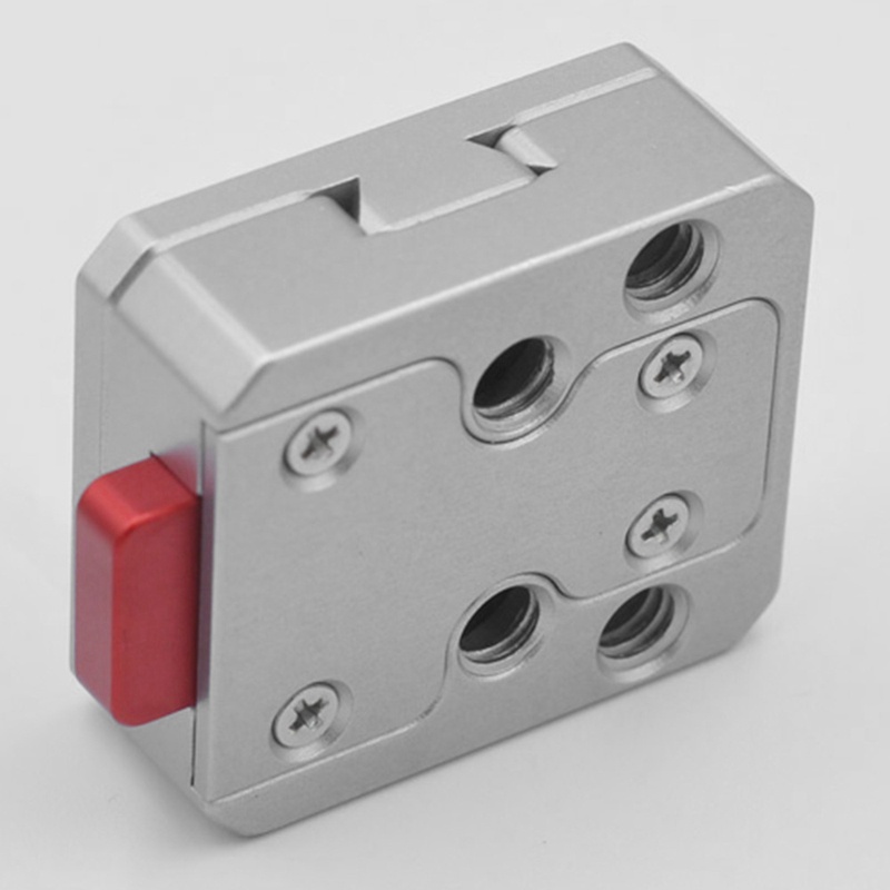 1/4 Universal V Mount Battery Quick Release Plate Adapter Black