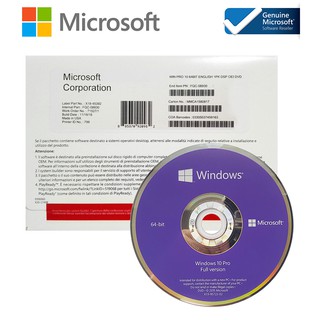 MICROSOFT WINDOWS 10 PRO 64-BIT ENGLISH INTL 1 PACKAGE DSP OEI DVD (FQC-08929)