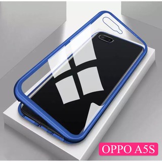 Case OPPO A12/A5S เคสออฟโป้ เคสแม่เหล็ก มีกระจกด้านหลังอย่างเดียว เคสประกบ360 Magnetic Case 360 degree ประกบ หน้า-หลัง