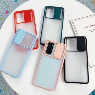 Push Pull Protection Candy Transparent Case Samsung Galaxy A71 A51 2020 A31 A02S M02S M31 A50 A50S A30S Casing Shockproof Phone Cover