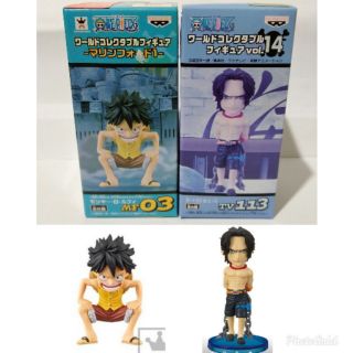 โมเดล วันพีช ลูฟี่ เอส One Piece WCF Luffy  Portgas D Ace TV113 Marinefort มารีนฟอร์ด