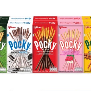 Pocky กูลิโกะป๊อกกี้ บิสกิตแท่งเคลือบรสช็อกโกแลต / สตรอเบอร์รี่