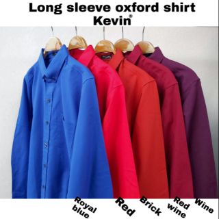 เสื้อเชิ้ตแขนยาว คอปก ผ้าอ๊อกฟอร์ดM-4XL Long​ sleeve ​oxford​ shirt​