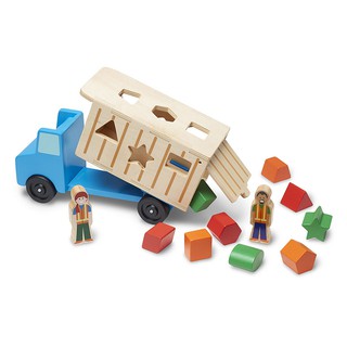 Shape Sorting Dump Truck ชุดบล๊อคหยอดรถ ส่งเสริมทักษะการแยกแยะ รูปร่าง สี และบังคับมือให้สัมพันธ์กับสมอง