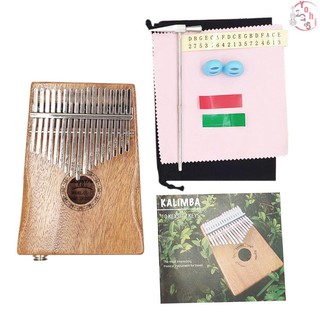 Kalimba Mbira Thumb Finger เปียโนแบบพกพา 17 คีย์