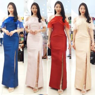 S M L XL XXLเดรสเปิดบ่าระบาย2ชั้น
ดีเทลแต่งผ้าแก้วระบายอก2ชั้น 
สวยหวาน ไม่ตัน ไม่แก่ ไม่หลุด(เพราะมีสายเดี่ยวยึดไว้) ร