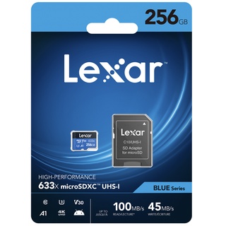 Lexar 256GB Micro SDXC 633x with SD Adapter