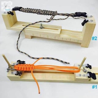 DIY จิ๊กไม้ สำหรับถักเชือกหนา เชือก Paracord หลายเส้น สำหรับ สร้อยข้อมือ