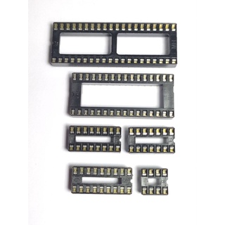 Socket IC ซ็อกเก็ตไอซี  DIP8  DIP14 DIP16 DIP18 DIP20 DIP22 DIP24  DIP28 DIP32 DIP40 จำนวน1ชิ้น