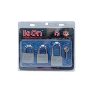 ส่งฟรี กุญแจ Key alike ISON 899 CS50/3 50 มม. 3ตัว/ชุด | ISON | KA 899 CS50/3 กุญแจคล้อง อุปกรณ์ประตู ประตูและหน้าต่าง ก