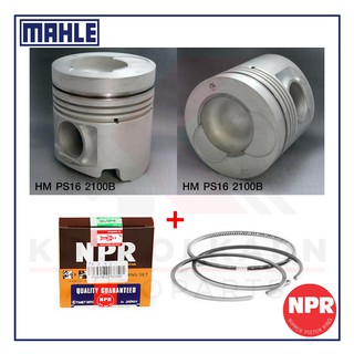 MAHLE ลูกสูบ+แหวน NPR สำหรับ HINO FM2K รุ่นเครื่อง K13D