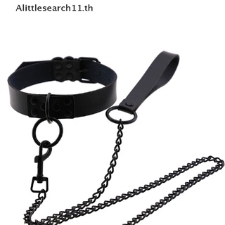 Alittlesearch11 สร้อยคอเชือกหนัง PU ประดับหมุด สไตล์พังก์โกธิค