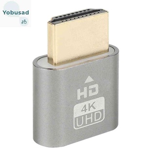 Yobus ตัวจําลองดัมมี่ HDMI 4K DDC EDID สําหรับขุดเหมือง BTC