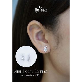 ต่างหูเงินแท้ 925  รุ่น Mini  Heart  Earring