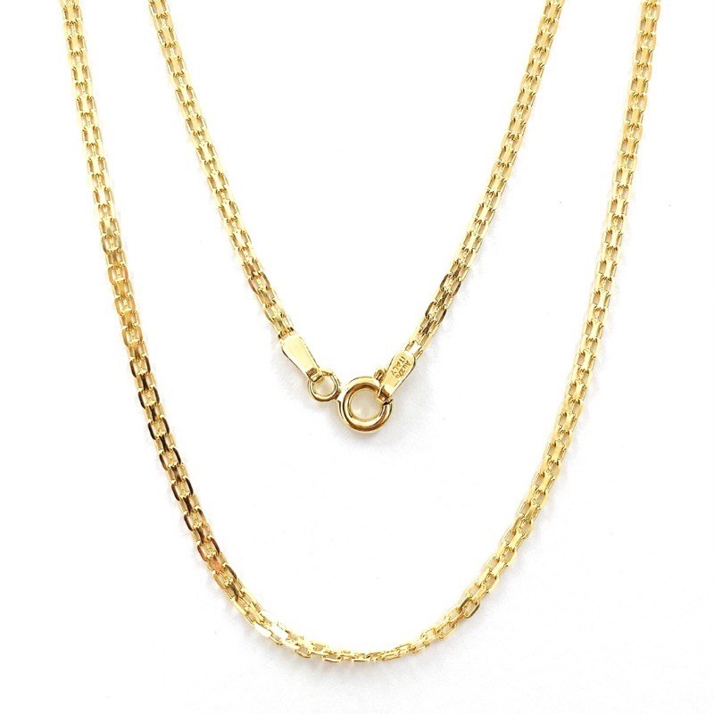 Princely สร้อยคอทอง9เคแท้นำเข้าจากอิตาลี รุ่นBismark035ของแท้100%มีบัตรรับประกัน