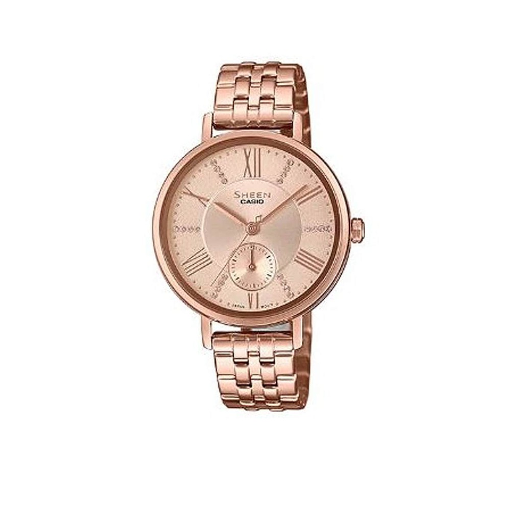 CASIO นาฬิกาข้อมือ SHEEN รุ่น SHE-3066PG-4A สีโรสโกลด์