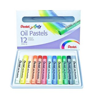 สีชอล์คน้ำมัน Pentel 12 สี