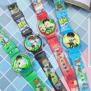 ben10นาฬิกาเบ็นเท็นมีเสียงดนตรีมีไฟกระพริบเปลี่ยนสีได้