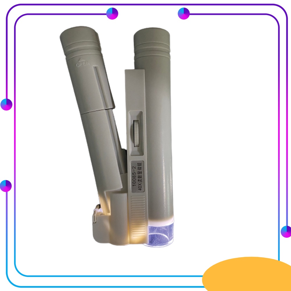 กล้องขยาย 40x ขนาดพกพา สำหรับส่องพระหรืออื่นๆ กล้องจุลทรรศน์เล็ก มีไฟ