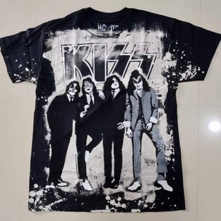 เสื้อยืดLiquidblue ผ้ากัด วงKISS  ลิขสิทธิ์แท้