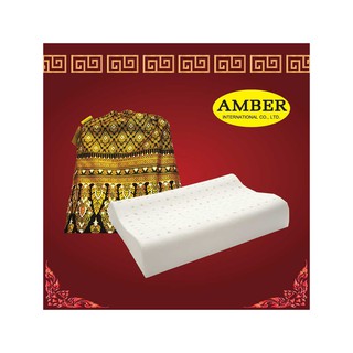 AMBER หมอนยางพารา รุ่น คอนทัวร์ สีขาว หมอน หมอน เครื่องนอน บ้าน