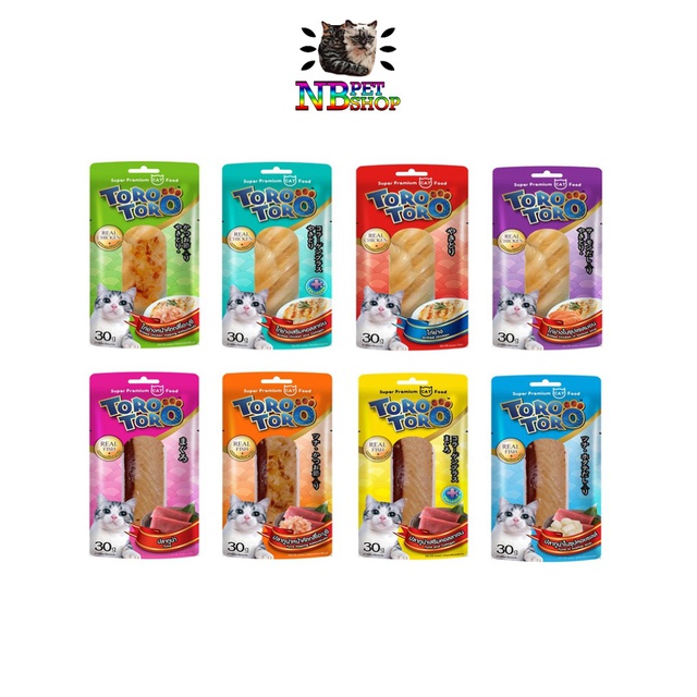[ขายยกกล่อง 12 ชิ้น]โทโร่ โทโร่ เนื้อปลาแท้ เนื้อไก่แท้ 100% สินค้าล็อตใหม่ๆ