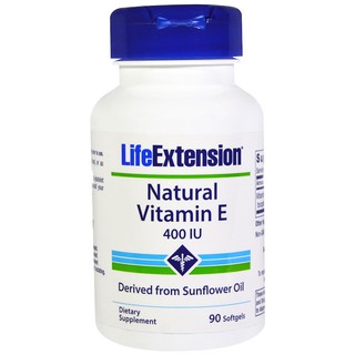 Life Extension, Natural Vitamin E, 400 IU, 90 Softgels