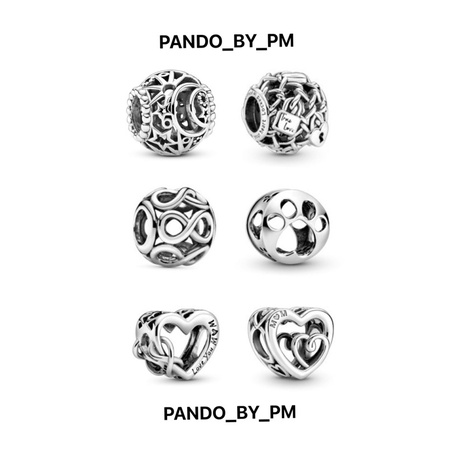 🌟(พร้อมส่ง)🌟Pandora Silver charm  ชาร์ม Pandora ของเเท้100%