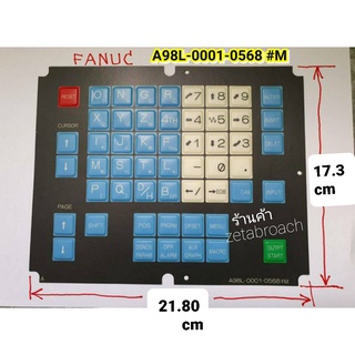 ปุ่มกด CNC FANUC​ KEYBOARD A98L-0001-0568 #M ,  ร้านค้า Zetabroach : Keypad cnc สินค้าขายดี!!!