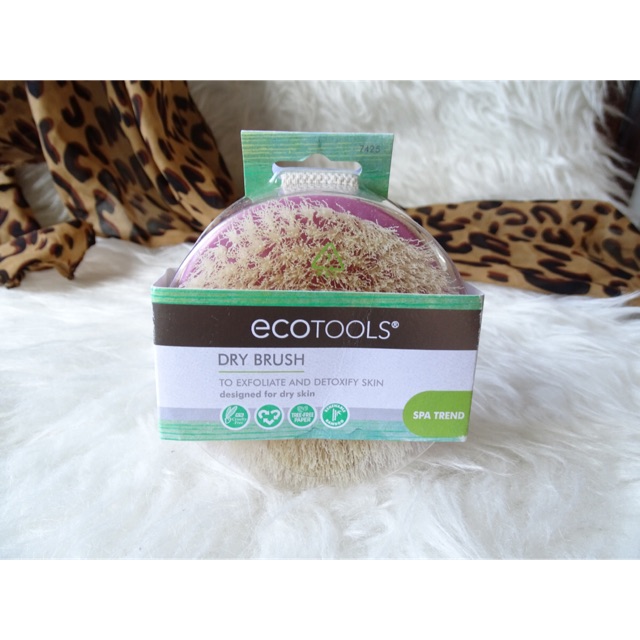 (แปรงขัดขี้ไคล ขัดลดผิวเปลือกส้ม)ECOTOOLS Dry brush ผิวเรียบเนียน