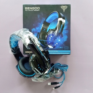 ชุดหูฟังสำหรับเล่นเกม พร้อมไมโครโฟน G9000 Pro Gaming Headset Blue (BENGOO®) หูฟังเกมมิ่ง